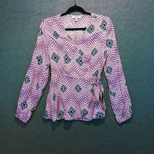 Haute Hippie sz XS top geometric tribal boho hippie indie peasant cottage whimsy